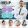 Picture of BeeVines Gel Eye Mask, 2 Pack Cooling Ice Masks for Puffy Eyes for Men & Women, Cold & Warm Compress for Post Surgery, Puffiness, Allergies, Sinuses & Migraines Treatment(Blue & Purple)