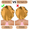 Picture of 3PCS Extra Large Satin Bonnets for Sleeping, Hair Bonnets for Black Women Braids Curly Hair, F