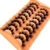 Picture of HBZGTLAD Soft Mink Eyelashes 3D Curl Winged End Eye Elongated Fake Lashes Thick Handmade Natural False Eyelash Messy Cross Lash Wholesale (HU-2)