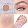 Picture of Single Rose Gold Brown Glitter Shimmer Eyeshadow,Bright High Pigment Intense Monochrome Eye Shadow,Buildable Sparkly Eye Glitter Shimmer Finish,24 Hour Eye Makeup Longwear Waterproof,Blendable