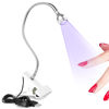 Picture of Saviland Mini Nail LED Lamp - Flexible Rotatable USB Quickly Nail Dryer Gel X Lamp for Nails with Securing Clip Led Light for Nails for Curing Gel Polish U V Nail Gels Manicure DIY