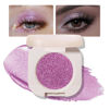 Picture of Single Purple Shimmer Sparkly Eyeshadow,Bright High Pigment Intense Monochrome Eye Shadow,Apply Makeup Easily,Glitter Pressed Powder Single Eyeshadow,24 Hour Eye Makeup Longwear Waterproof,Blendable