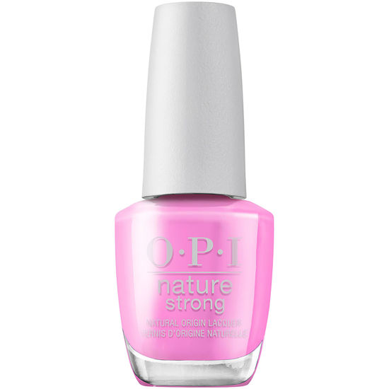 Picture of OPI Nature Strong Emflowered | Opaque Bright Pink Crème Natural Origin Nail Polish | Plant Based, Vegan, Cruelty Free