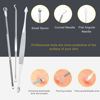 Picture of Pimple Popper Tool Kit - Boxoyx 10 Pcs Blackhead Remover Comedone Extractor Kit with Metal Case for Quick and Easy Removal of Pimples, Blackheads, Zit Removing, Forehead,Facial and Nose(Silver)