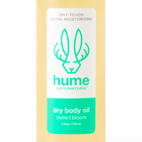 Picture of HUME SUPERNATURAL Dry Body Oil Spray - Probiotic Moisturizer for Men & Women, Nourishing Hydration, Desert Bloom, 1-Pack