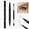 Picture of Eyebrow Pencil Makeup Kit, with Waterproof 2-IN-1 Microblading Eyebrow Pen, Eyebrow Pomade, Eyeliner and Dual-ended Eyebrow Brush, Brow Pencil Kit for Natural Eyebrows - Auburn