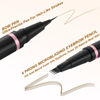 Picture of Eyebrow Pencil Makeup Kit, with Waterproof 2-IN-1 Microblading Eyebrow Pen, Eyebrow Pomade, Eyeliner and Dual-ended Eyebrow Brush, Brow Pencil Kit for Natural Eyebrows - Auburn