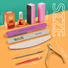 Picture of TsMADDTs Manicure Tools Kit Nail Care Kit with 3PCS Files, 2PCS Buffer Blocks, 2PCS Polishing Buffers, Cuticle Nipper, Pusher and Cuticle Oil