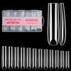 Picture of XXXL Nail Tips,BORNBYME Long Square Nail Tip Clear Nail Tips for Acrylic Nail Extension Press on Nails