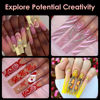 Picture of XXXL Nail Tips,BORNBYME Long Square Nail Tip Clear Nail Tips for Acrylic Nail Extension Press on Nails