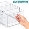 Picture of SpaceHacks 4 Pack Stackable Makeup Organizer and Storage, Acrylic Organizers，Clear Plastic Storage Drawer with Handles for Vanity, Undersink, Kitchen Cabinets, Pantry