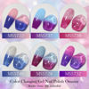 Picture of Omainy Gel Nail Polish Set -Color Changing Gel Nail Polish Set Purple Blue Pink Red Laverder Wind Red Black Color Changing Gel Polish Soak Off UV LED Thermal Temperature Art (8PC003)