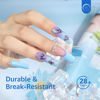 Picture of 504Pcs Clear No C Curve Nail Tips for Acrylic Nails Professional, 3XL Extra Long Tapered Square Straight Acrylic Nail Tips, Half Cover No Crease Nail Extension False Nails for DIY Nail Art 12 Sizes