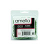 Picture of Amelia Beauty | 500 Count 1/2" Rubber Bands | Premium US Made Rubber Hair Ties | Ideal for Ponytails, Braids & Beards | Strong All Day Hold | Convenient Re-closable Container | Lime