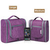 Picture of Hanging Toiletry Bag for Women Travel Makeup Bag Organizer Toiletries Bag for Cosmetics Essentials Accessories (Large, Dark Purple)