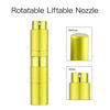 Picture of LISAPACK 8ML Atomizer Perfume Spray Bottle for Travel, Empty Refillable Cologne Dispenser, Portable Sprayer (Yellow)
