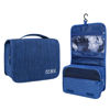 Picture of Lcsmaokin Large Capacity Toiletry Bag Travel Bag with Hanging Hook for Men and Women Waterproof Travel Cosmetic Bag Bathroom Storage Bag for Brushes Set, Full-Sized Shampoo, Toiletries, (Navy Blue)