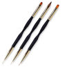 Picture of FULINJOY 3 Pcs Nail Drawing Pen, Dual End Nail Art Pen Brush Acrylic Round Flat Painting Drawing Liner Nail Tools