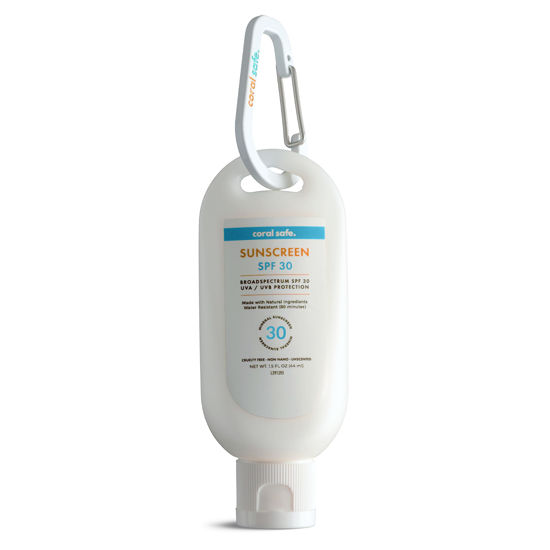Picture of Reef Safe Sunscreen SPF 30 Mineral Travel Face Lotion, Hawaii & Mexico Approved, Biodegradable, Zinc, Oxybenzone & Octinoxate Free, Water Resistant, Made in USA with Natural Ingredients by Coral Safe