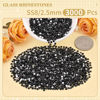Picture of 3000PCS SS8/2.5mm Crystal Rhinestones (Jet Black), Bedazzling Flatback Glass Rhinestones for Crafting DIY Nail Art Makeup Decoration, Gems Diomand Charms for Tumbler Shoes Clothing Mug
