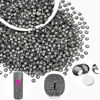 Picture of 2000PCS SS16/4mm Crystal Rhinestones (Black Diamond), Bedazzling Flatback Glass Rhinestones for Crafting DIY Nail Art Makeup Decoration, Gems Diomand Charms for Tumbler Shoes Clothing Mug