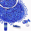 Picture of 2000PCS SS20/5mm Crystal Rhinestones (Blue/Sapphire), Bedazzling Flatback Glass Rhinestones for Crafting DIY Nail Art Makeup Decoration, Gems Diomand Charms for Tumbler Shoes Clothing Mug