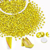 Picture of 2000PCS SS20/5mm Crystal Rhinestones (Lemon Yellow), Bedazzling Flatback Glass Rhinestones for Crafting DIY Nail Art Makeup Decoration, Gems Diomand Charms for Tumbler Shoes Clothing Mug