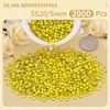 Picture of 2000PCS SS20/5mm Crystal Rhinestones (Lemon Yellow), Bedazzling Flatback Glass Rhinestones for Crafting DIY Nail Art Makeup Decoration, Gems Diomand Charms for Tumbler Shoes Clothing Mug