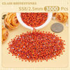 Picture of 3000PCS SS8/2.5mm Crystal Rhinestones (Orange/Hyacinth), Bedazzling Flatback Glass Rhinestones for Crafting DIY Nail Art Makeup Decoration, Gems Diomand Charms for Tumbler Shoes Clothing Mug