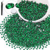Picture of 3000PCS SS12/3mm Crystal Rhinestones (Emerald Green), Bedazzling Flatback Glass Rhinestones for Crafting DIY Nail Art Makeup Decoration, Gems Diomand Charms for Tumbler Shoes Clothing Mug