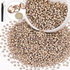 Picture of 3000PCS SS12/3mm Crystal Rhinestones (Golden Shadow/Champagne), Bedazzling Flatback Glass Rhinestones for Crafting DIY Nail Art Makeup Decoration, Gems Diomand Charms for Tumbler Shoes Clothing Mug