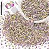 Picture of 3000PCS SS12/3mm Crystal Rhinestones (Crystal AB), Bedazzling Flatback Glass Rhinestones for Crafting DIY Nail Art Makeup Decoration, Gems Diomand Charms for Tumbler Shoes Clothing Mug