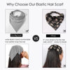 Picture of 6 Pack Hair Scarf Headband for Women - Elastic Hair Kerchief Large Boho Triangle Bandana Head Scarf with Clips Non Slip Solid Color Headbands Hair Scarves for Teen Girls