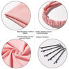 Picture of 6 Pack Hair Scarf Headband for Women - Elastic Hair Kerchief Large Boho Triangle Bandana Head Scarf with Clips Non Slip Solid Color Headbands Hair Scarves for Teen Girls