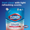 Picture of Clorox Liquid Hand Soap Refill 34 oz Scent Liquid Hand Washing Soap Refill Washes Away Dirt on Skin Soft on Hands Tough on Dirt, Strawberry - Clorox Hand Soap, Hand Wash, Foam Soap, Kitchen Hand Soap