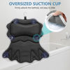 Picture of SetSail Bath Pillow, Relaxing Bath Pillows for Tub Neck and Back Support Soft 4D Breathable Air Mesh Ergonomic Bathtub Pillow with 6 Strong Suction Cups and Hook Luxury Bathroom Accessories,Black