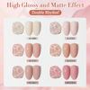 Picture of Double Rhythm 6 Pcs 15 ML Gel Polish Set Same Color Same Bottle Soak Off Gel Polish Kit Nail Art Manicure Salon DIY at Home for Women (Light Beige Nude Pink Neutral Rose-T6-4)