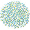 Picture of Novani Rhinestones 3000Pcs Flatback Crystal Round Loose Gemstones Glass Rhinestones for Crafts Makeup Nail Art Clothes Shoes DIY Decorations(SS6, 1.9-2.0mm,Light Green AB)