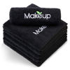 Picture of Orighty Microfiber Makeup Remover Cloths - Super Soft, Quick Dry Face Towels for Cleansing, 13 x 13 Inch, 6 Count, Black