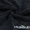 Picture of Orighty Microfiber Makeup Remover Cloths - Super Soft, Quick Dry Face Towels for Cleansing, 13 x 13 Inch, 6 Count, Black