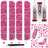 Picture of 12100Pcs Resin Rhinestones for Crafting with 3Pcs 10ml B7000 Jewelry Glue, 2 Boxes Flatback Crystals Diomand (Hot Pink) for Bedazzling Crafts DIY Nail Art Makeup，Non Hotfix Gems for Clothing Shoes