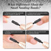 Picture of MelodySusie 50 Pcs Nail Drill Bits Small Sanding Bands with 3.1mm Mandrel Bit, 180 Fine Grit Nail File for Acrylic Nails Gel Manicures and Pedicure, Black