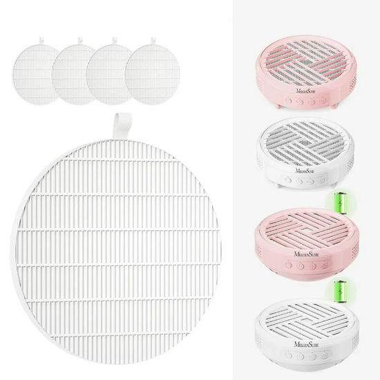 Picture of MelodySusie HPro SProR Nail Dust Collector Replacement Filter,4 Pack Reusable Dust Filter for MelodySusie HPro SProR Nail Dust Vacuum Fan Collector Extractor Electric Dust Suction Machine