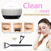 Picture of Eyelash Curler with Comb, qiipii Professional Lash Curlers metal Eyelashes Comb Seperator Eyelash Mascara Applicator Tool Kit for Women with 10 Replacement Silicone Refills Pads for Home & Travel Uses