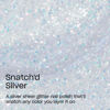Picture of OPI Nail Lacquer Snatch'd Silver | Sheer Soft White Glitter Chip Resistant Nail Polish Your Way Collection