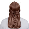 Picture of ForceWave Silky Durag for Men Wave Cap Satin Dorag for Men Women 360 Wave (Brown)