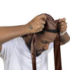 Picture of ForceWave Silky Durag for Men Wave Cap Satin Dorag for Men Women 360 Wave (Brown)