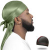Picture of ForceWave Silky Durag for Men Wave Cap Satin Dorag for Men Women 360 Wave (Sage)