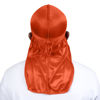 Picture of ForceWave Silky Durag for Men Wave Cap Satin Dorag for Men Women 360 Wave (Orange)
