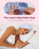 Picture of HFRHTGY Adjustable Silk Satin Hair Bonnet for Sleeping, Double Layer Hair Wrap Sleep Cap Turban for Women Men, Curly Straight Long Large Braid Unisex (Misty Sky Blue 88)